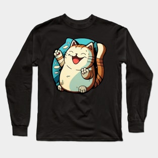 Happy cat #cat #kitty Long Sleeve T-Shirt